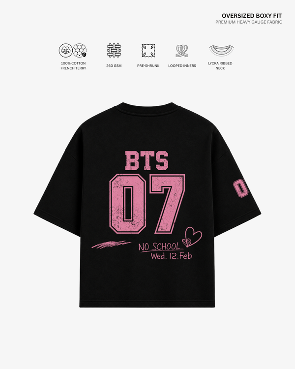 Skool Luv Affair Album French Terry Oversized T-Shirt | Antherr Core
