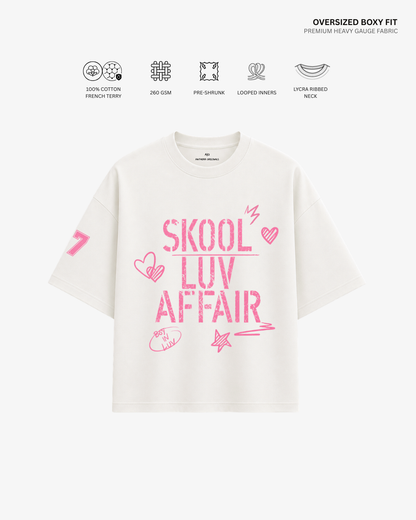 Skool Luv Affair Album French Terry Oversized T-Shirt | Antherr Core