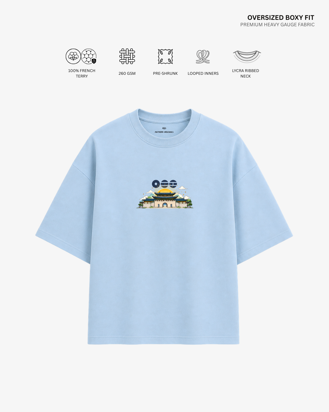 Into The Sun Arirang Unisex Oversized T-Shirt