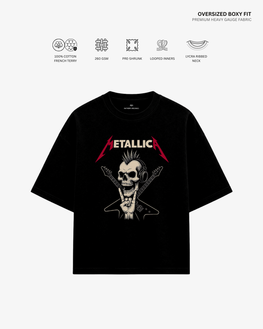 Metallica French Terry Oversized T-Shirt | Antherr Core