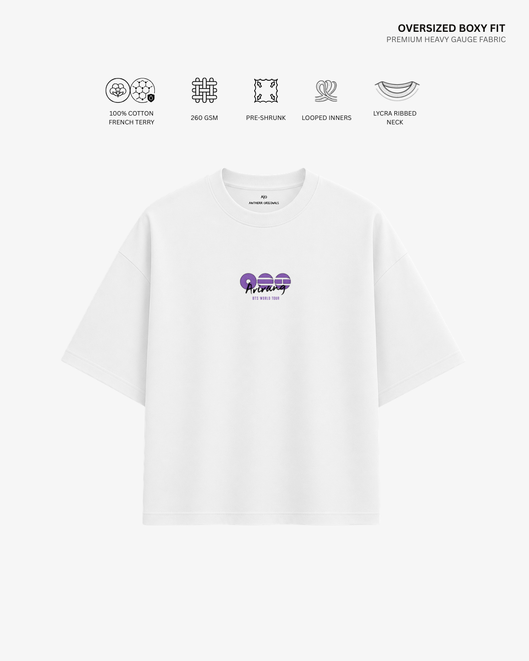 Chibi Arirang BTS 2.0 Unisex Oversized T-Shirt | Antherr Core