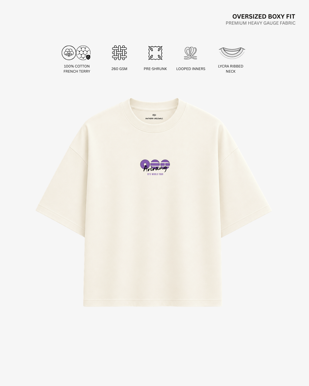 Chibi Arirang BTS 2.0 Unisex Oversized T-Shirt | Antherr Core