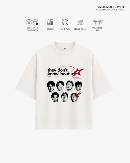 They Don't Know Arirang French Terry Oversized T-Shirt | Antherr Core