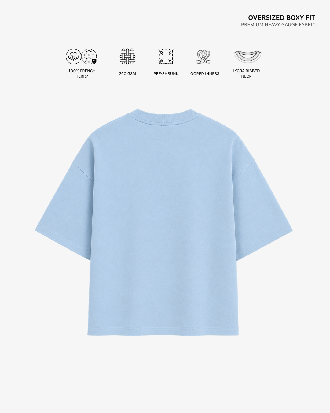 Inner Peace Panda Unisex French Terry Oversized T-Shirt | Antherr Core