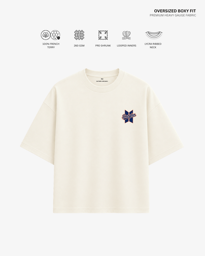 Bangtan Varsity Blue Edition Unisex French Terry Oversized T-Shirt | Antherr Core