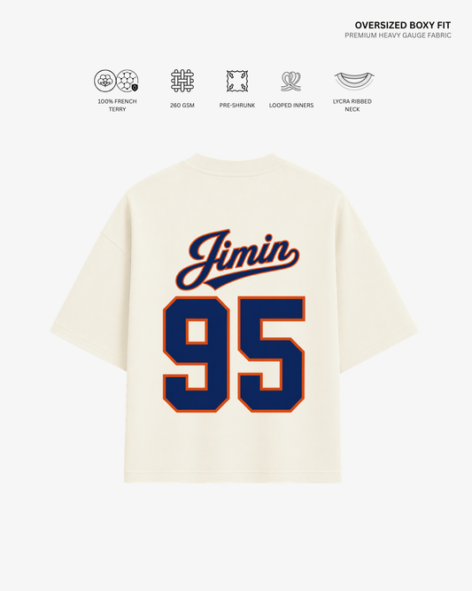 Bangtan Varsity Blue Edition Unisex French Terry Oversized T-Shirt | Antherr Core