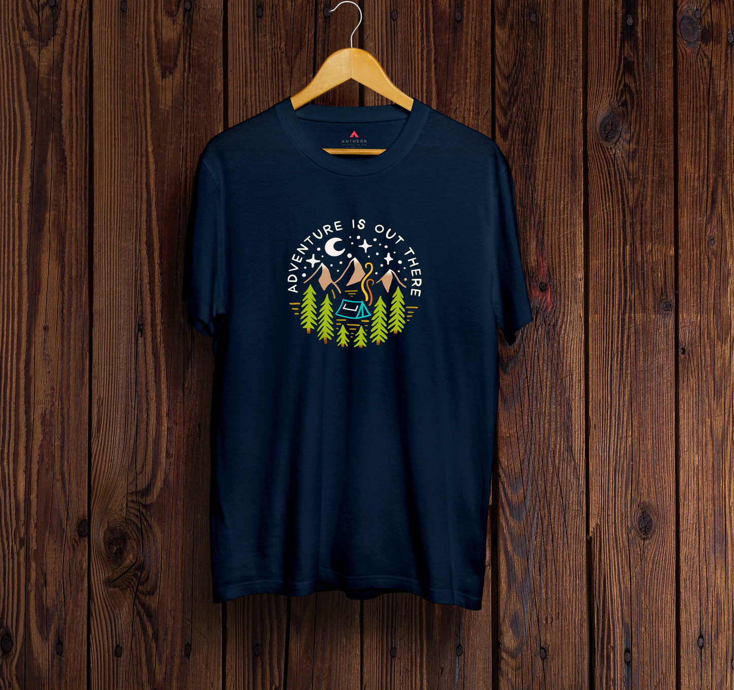 "ADVENTURE IS OUT THERE " HALF-SLEEVE T-SHIRT'S