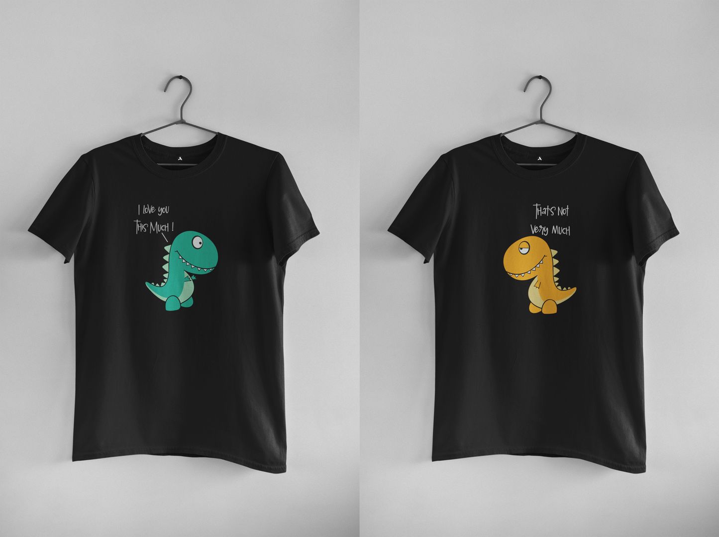 Cute Dragons : Half Sleeve Couple T shirts