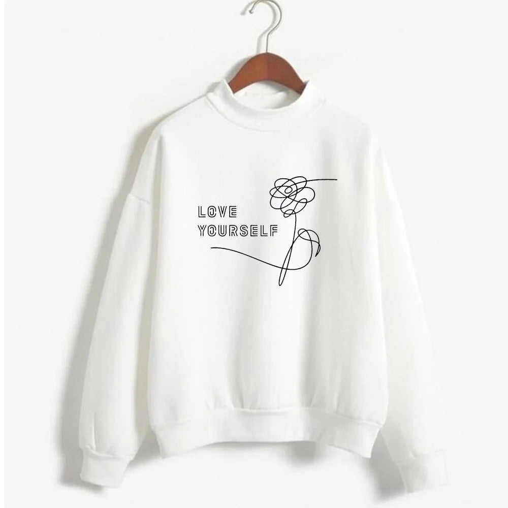 LOVE YOURSELF: BTS - Winter Sweatshirts WHITE