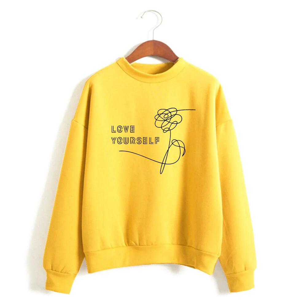 LOVE YOURSELF: BTS - Winter Sweatshirts MUSTARD YELLOW