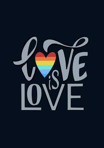 " LOVE IS LOVE "- HALF-SLEEVE T-SHIRTS