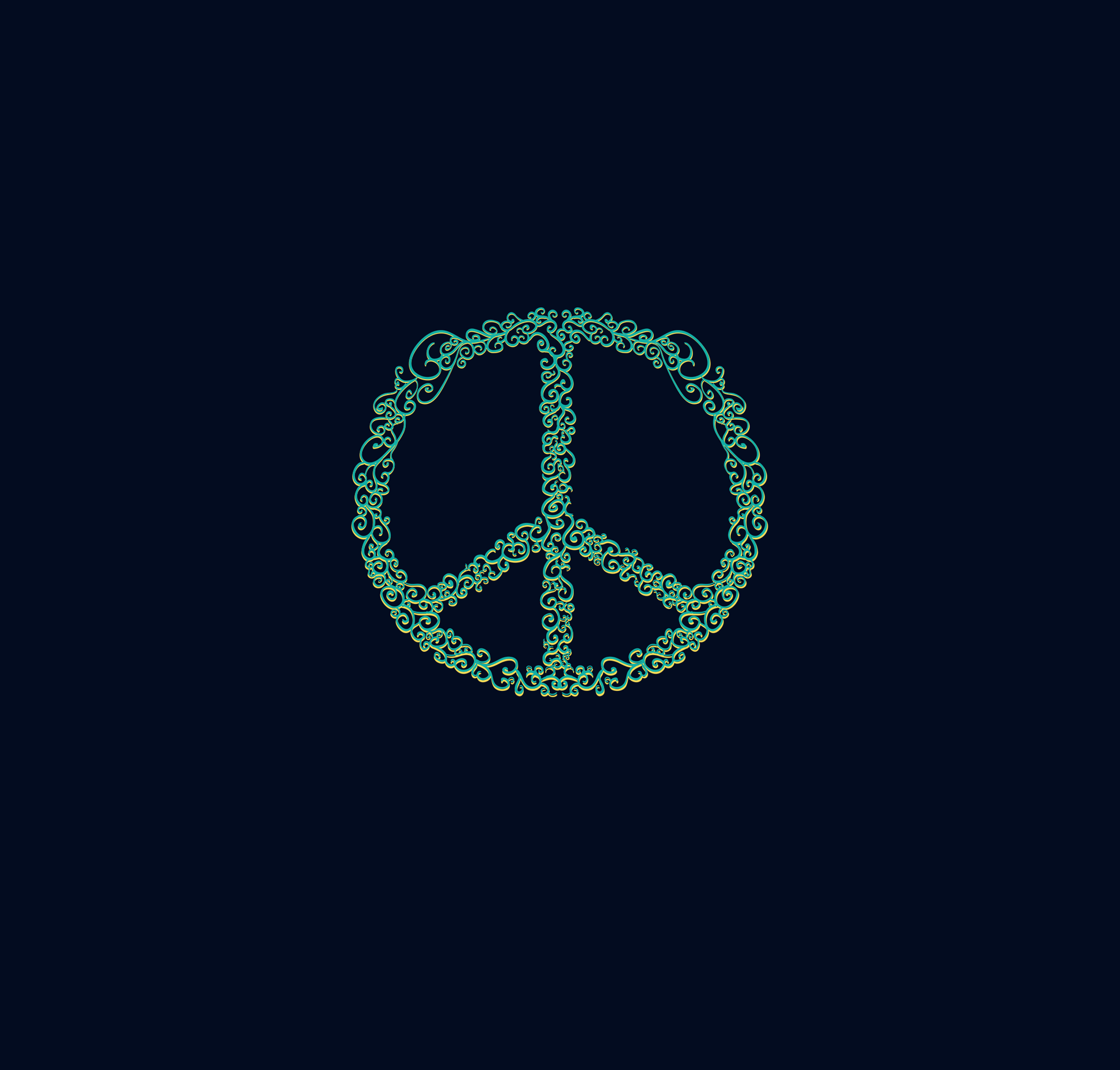 "PEACE" - HALF-SLEEVE CROP TOP'S