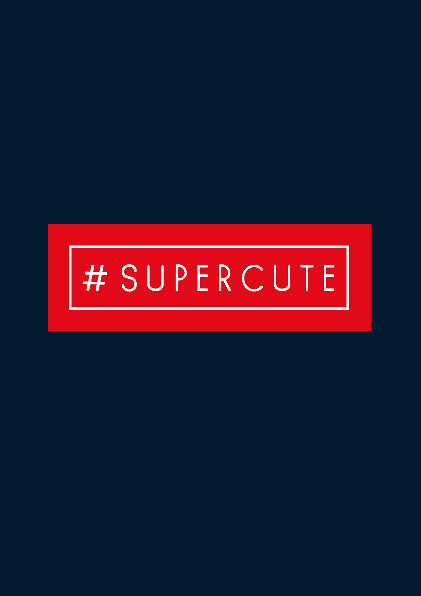 "SUPERCUTE" - HALF-SLEEVE T-SHIRT'S