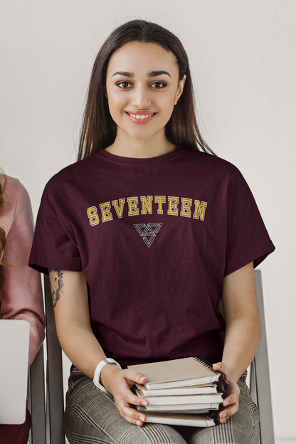 Seventeen- Regular fit Unisex T-Shirts MAROON