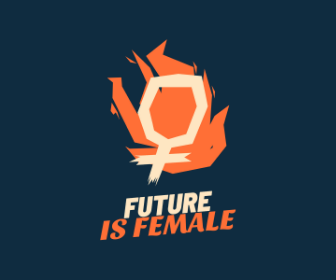 FUTURE IS FEMALE - 3/4TH SLEEVE T-SHIRT DRESSES
