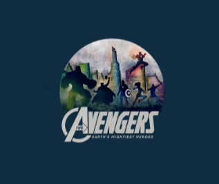 Avengers - Earth's Mightiest Heroes - Half Sleeves T-Shirts.
