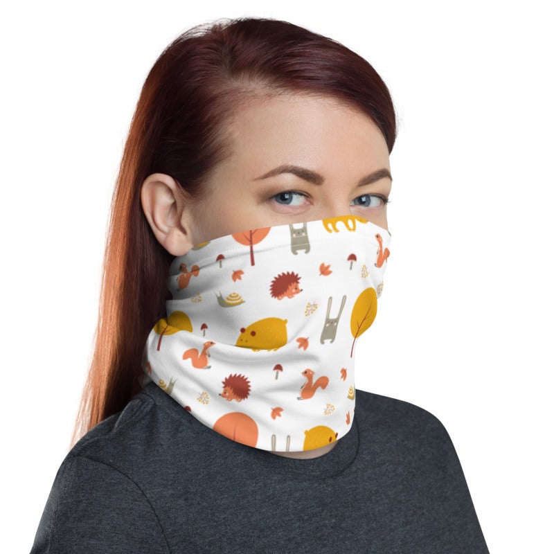 Cute Animal Doodle Face Unisex Bandana