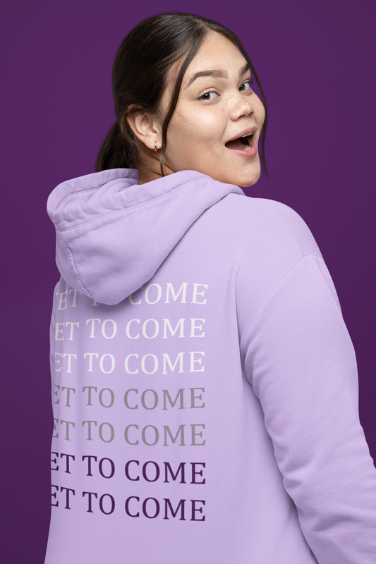 Yet To Come (Double Sided Print): BTS - WINTER HOODIES- LAVENDER LAVENDER