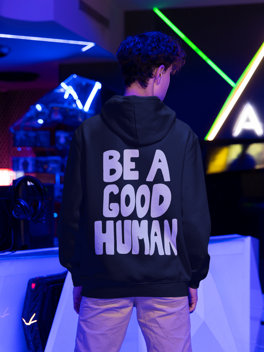 Be a good human- Nomad- Jimin (Double Sided Print): BTS- Winter Hoodie BLACK