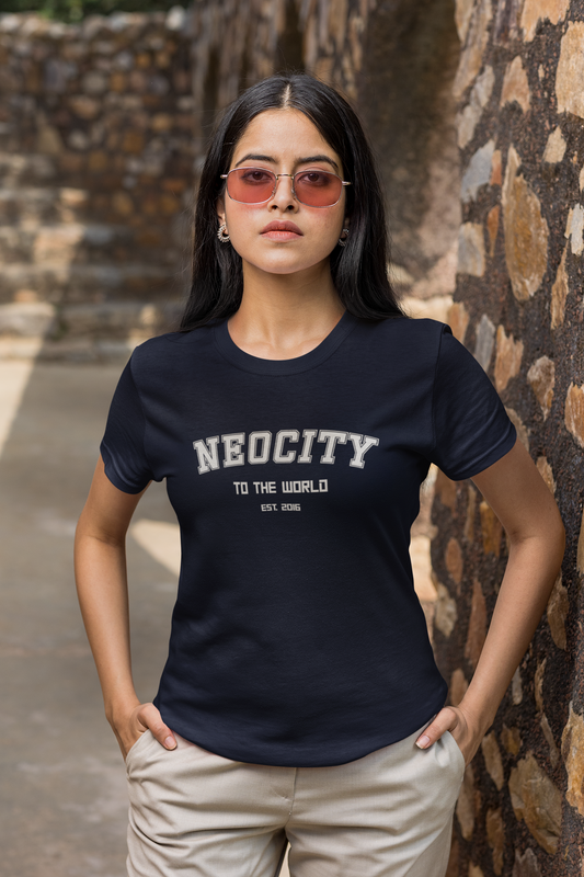 NEOCITY: To the world: NCT - Regular fit Unisex T-Shirts NAVY BLUE