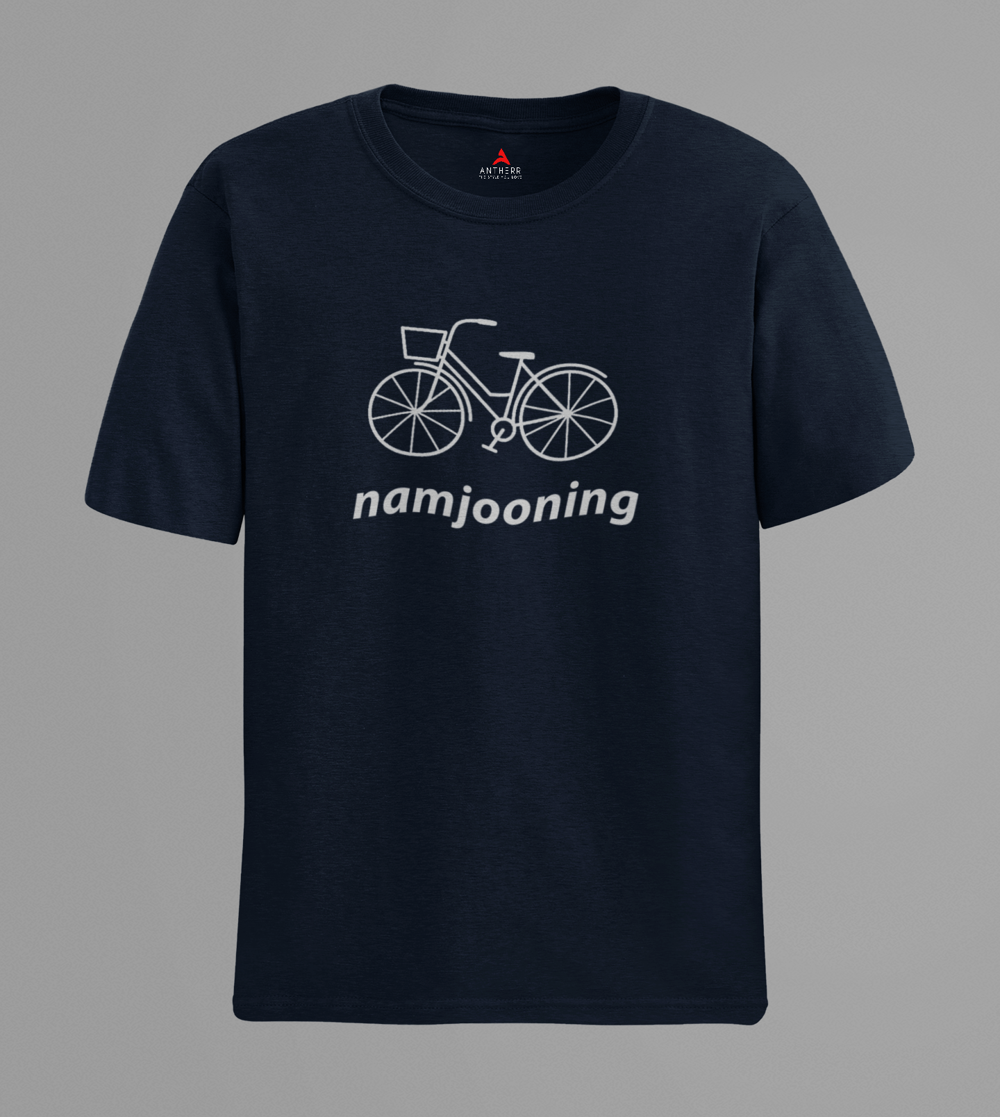 Namjooning Bicycle: BTS - Half-sleeve T-shirts NAVY BLUE