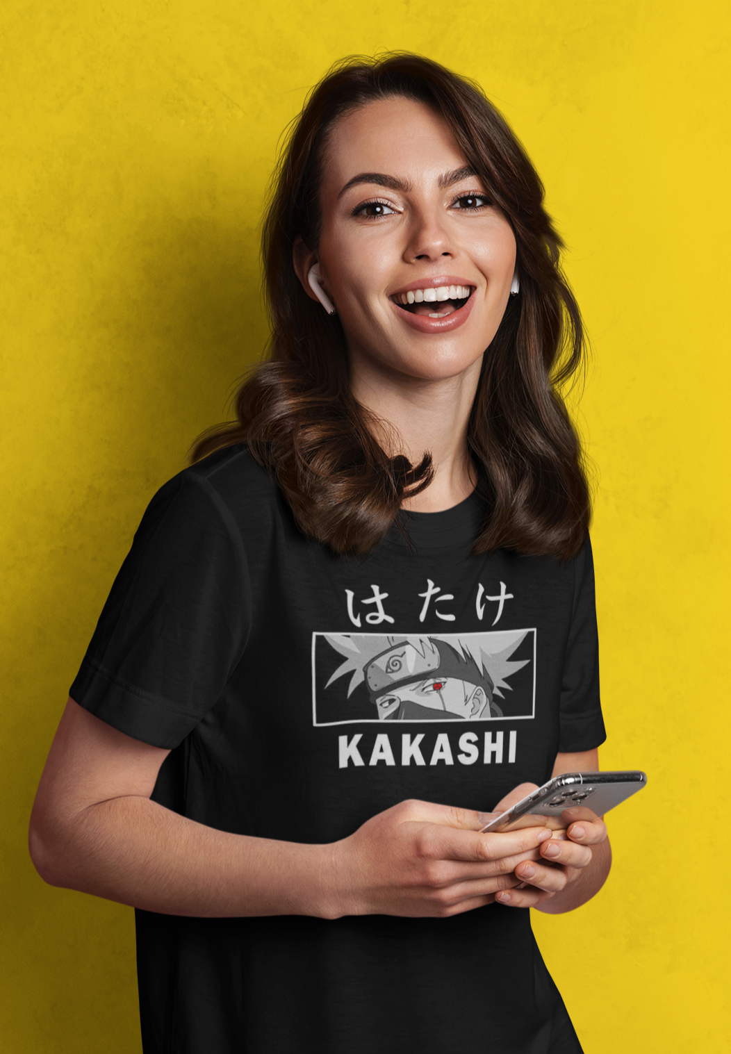 Kakashi: Anime- Half Sleeve T-Shirts