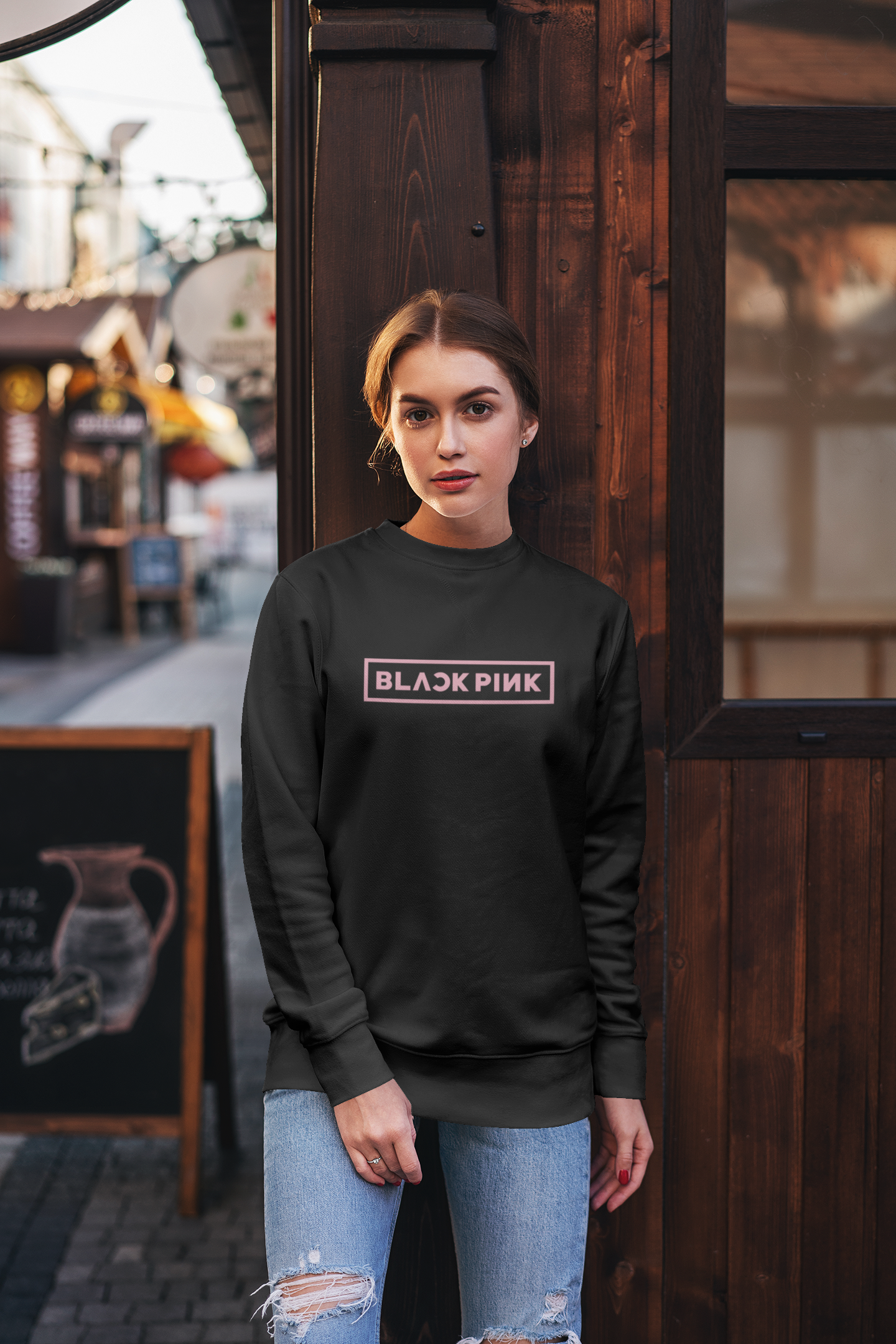 Blackpink Emblem- Winter Sweatshirts BLACK
