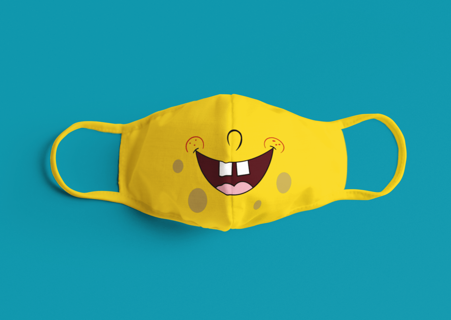 SpongeBob: Printed Tetra Shield Protection Mask