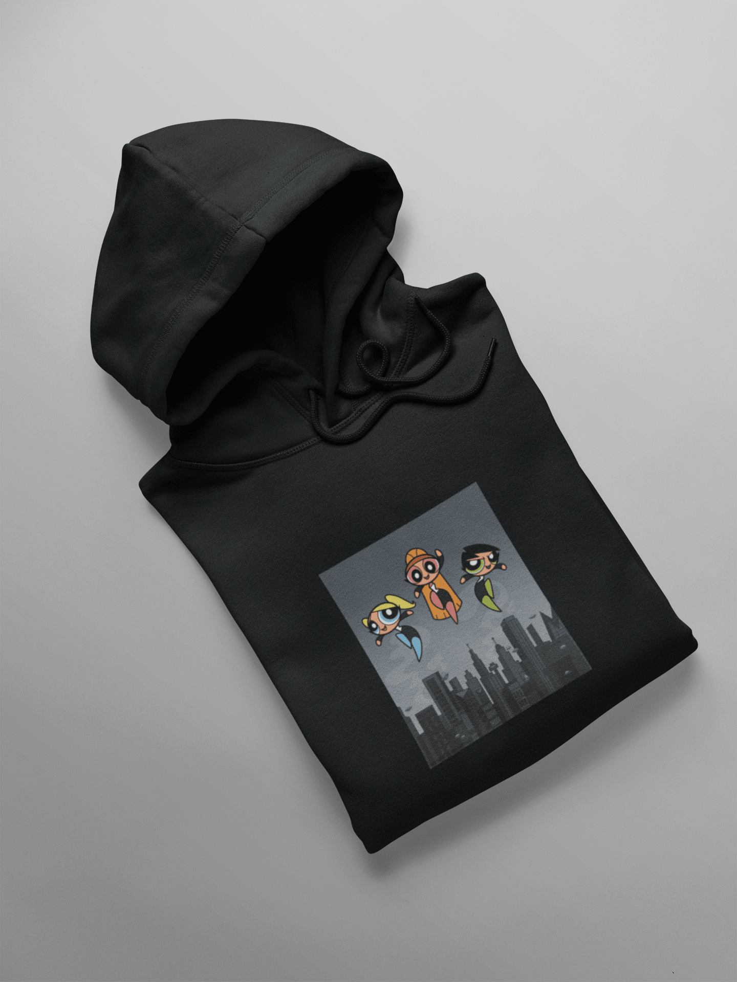 " The Powerpuff Girls " - WINTER HOODIES BLACK