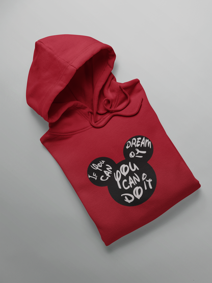 You can do it : Micky Mouse: - WINTER HOODIES RED