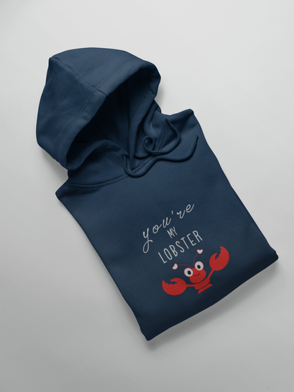You Are My Lobster- WINTER HOODIES NAVY BLUE