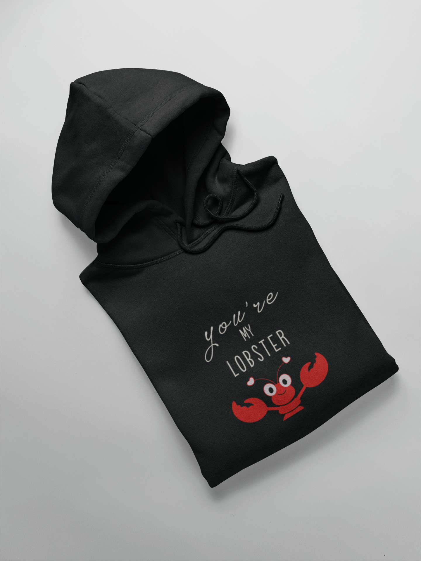 You Are My Lobster: Friends- Winter Couple Hoodies. BOTH BLACK