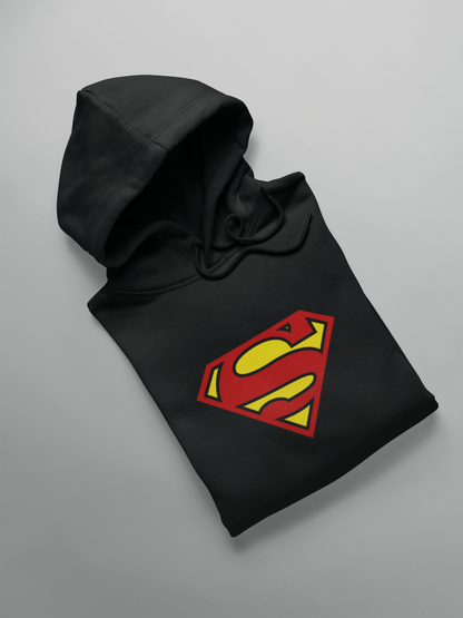 Superman Emblem - WINTER HOODIES BLACK