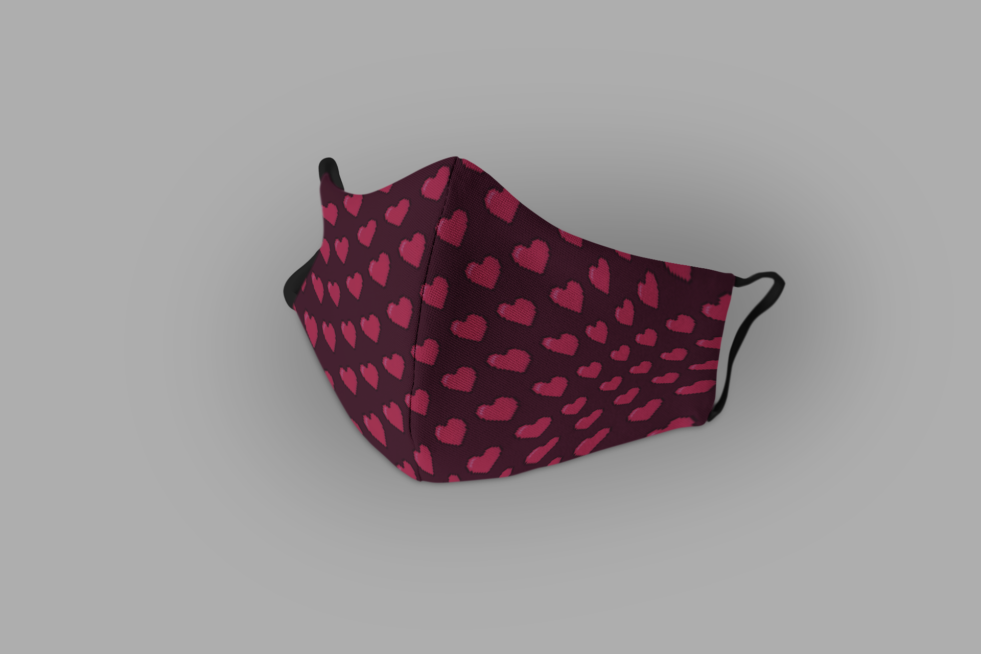 Heart Pattern : Printed Tetra Shield Protection Mask (PACK OF 3)