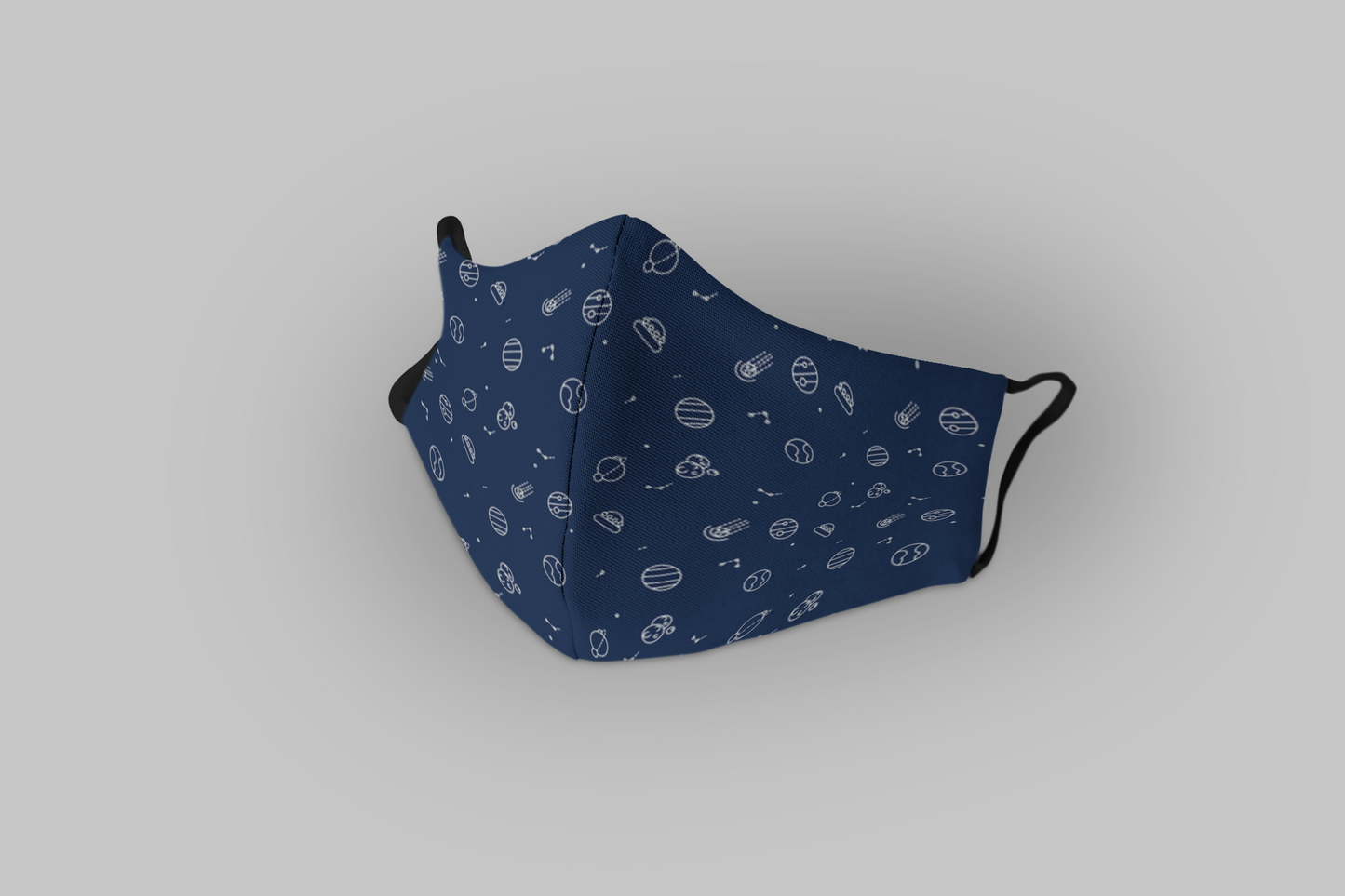 Space Doodles : Printed Tetra Shield Protection Mask ( PACK OF 3 )
