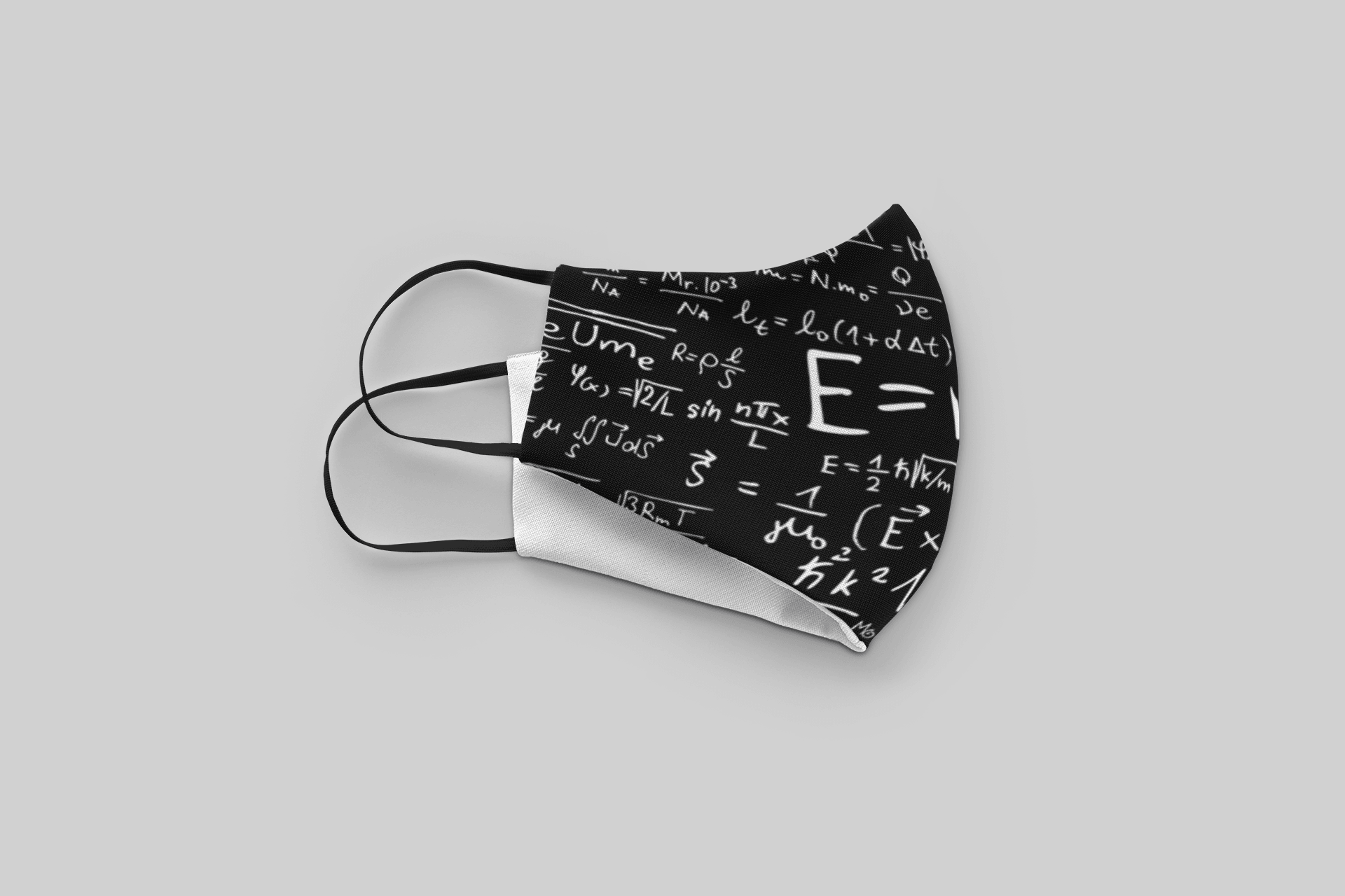 " Equational Pattern "- Printed Tetra Shield Protection Mask