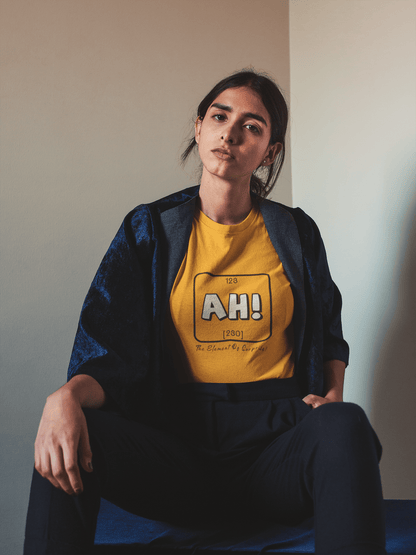 "AH" - HALF-SLEEVE T-SHIRTS YELLOW