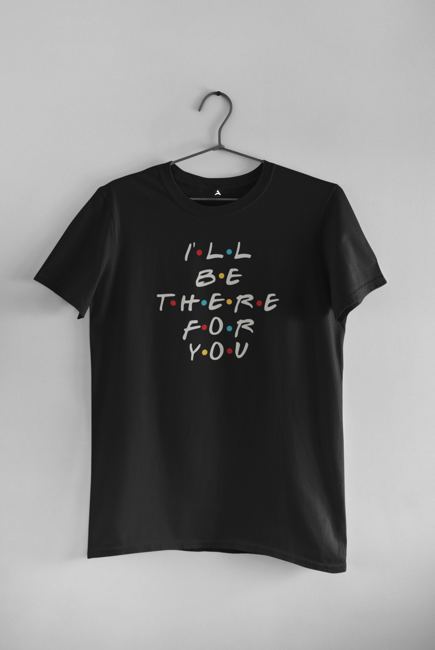 I LL Be There For You: FRIENDS - HALF-SLEEVE T-SHIRT BLACK