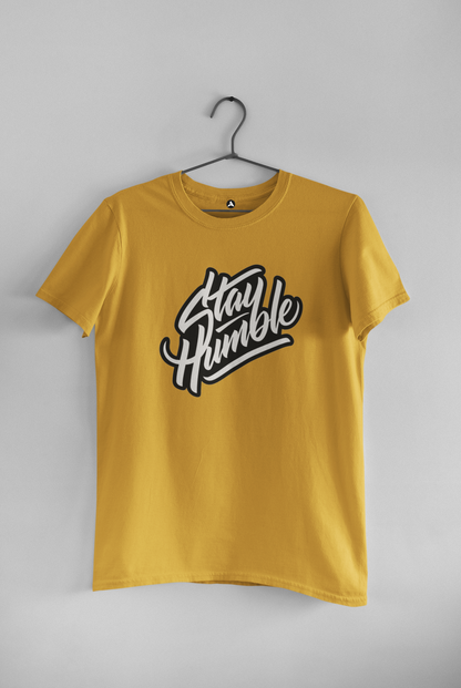 Stay Humble : HALF-SLEEVE T-SHIRTS YELLOW