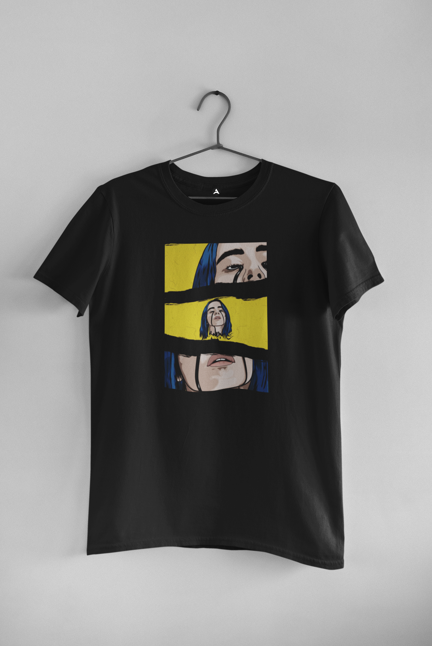 I could lie, say I like it like that: Billie Eilish (Double Sided Print): Aesthetic - Half Sleeve T-Shirts BLACK
