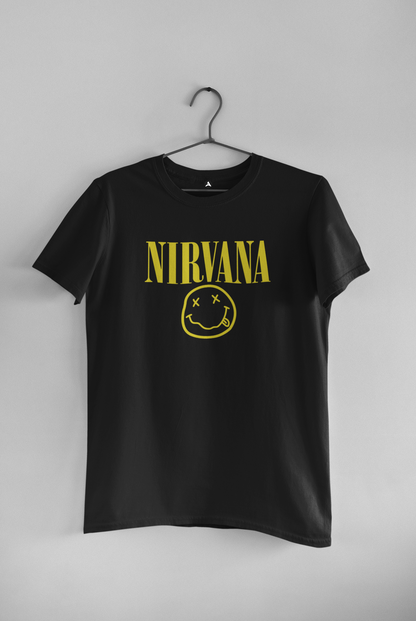 Nirvana - HALF-SLEEVE T-SHIRTS BLACK