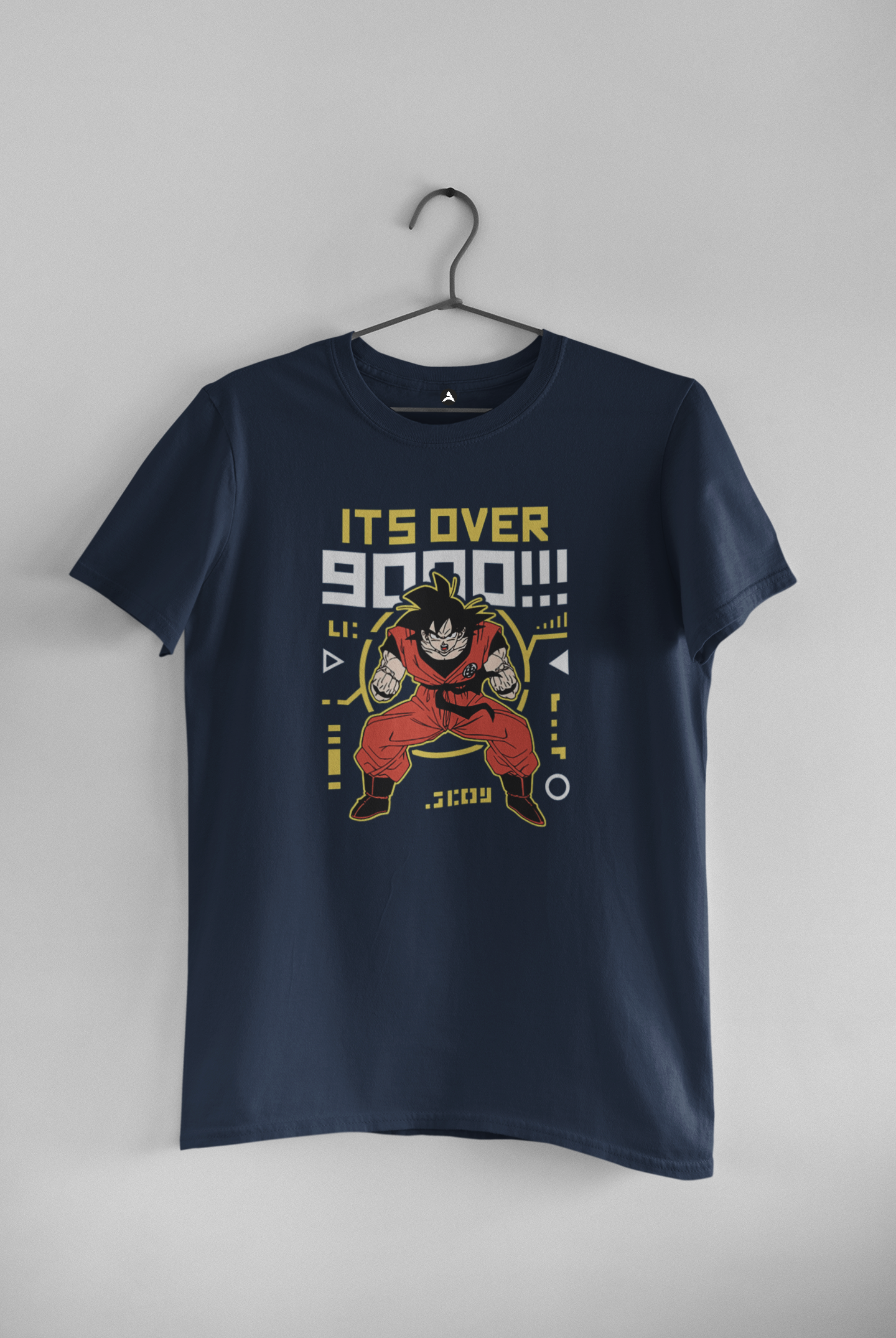 It's Over 9000: Dragon Ball Z- Regular Fit T-Shirts NAVY BLUE
