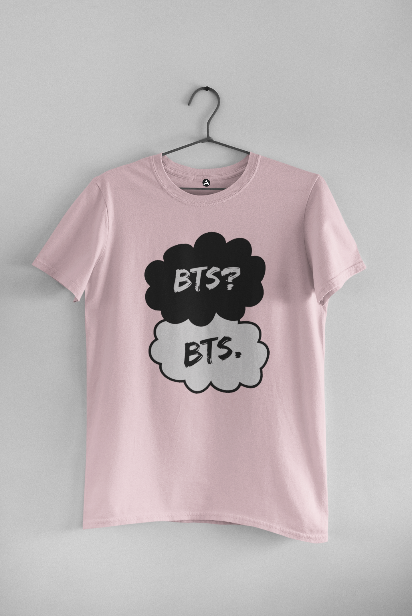 BTS? BTS - Unisex Half-Sleeve T-Shirts LIGHT BABY PINK