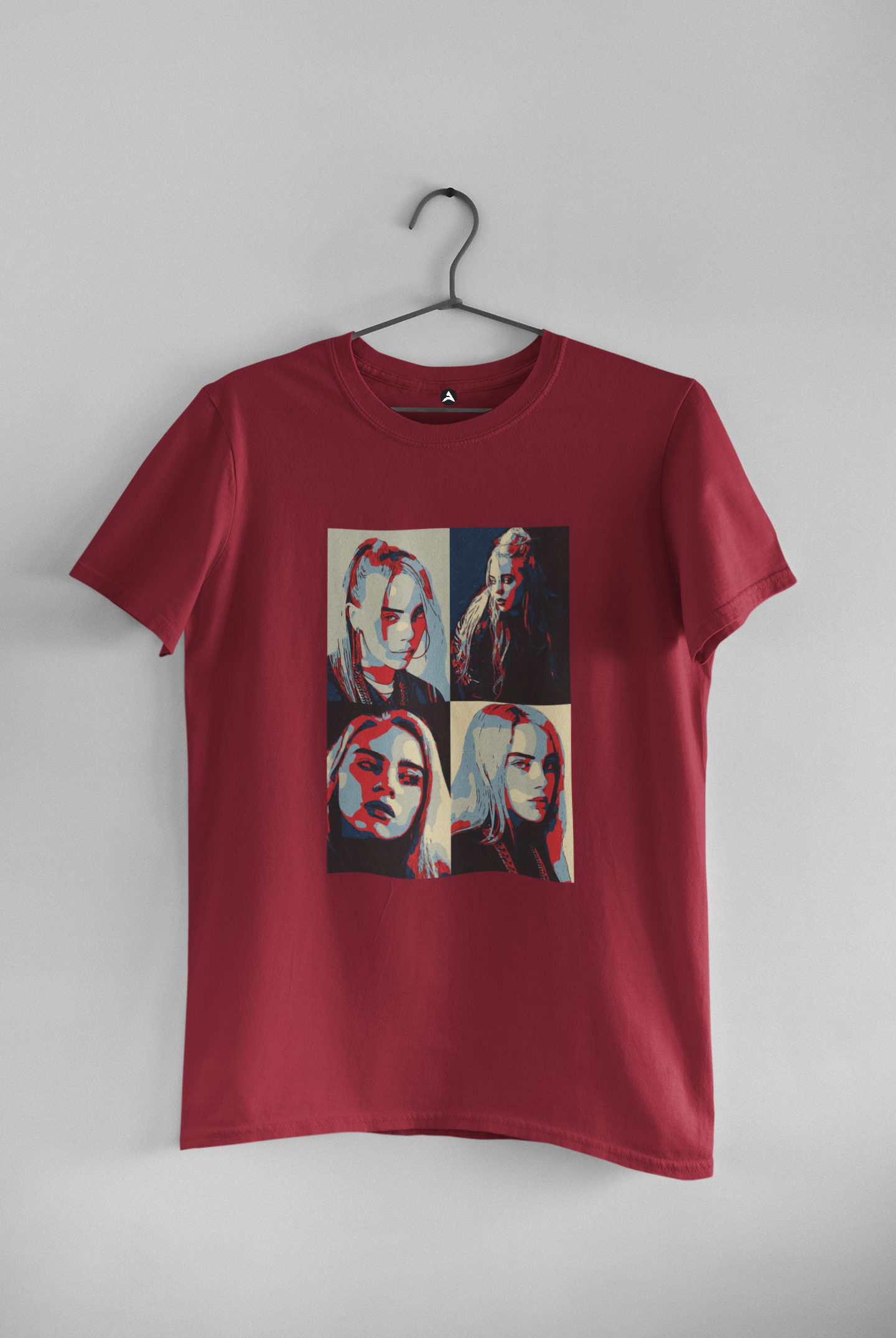 Different Shades of Billie: Aesthetic - Half Sleeve T-Shirts MAROON