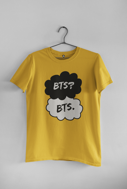 BTS? BTS - Unisex Half-Sleeve T-Shirts YELLOW