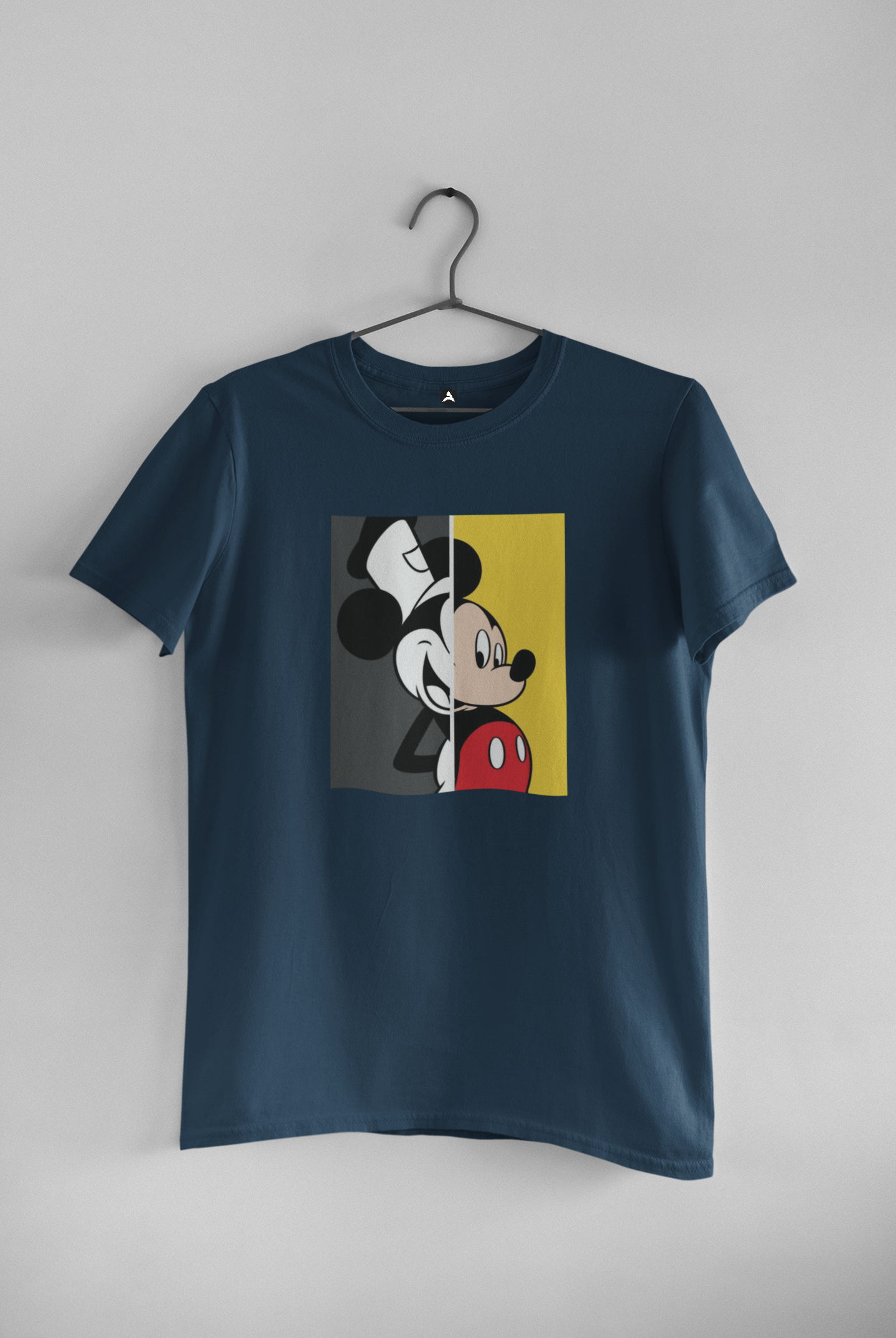Mickey and Minnie- HALF-SLEEVE T-SHIRTS NAVY BLUE