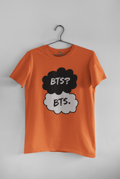 BTS? BTS - Unisex Half-Sleeve T-Shirts ORANGE