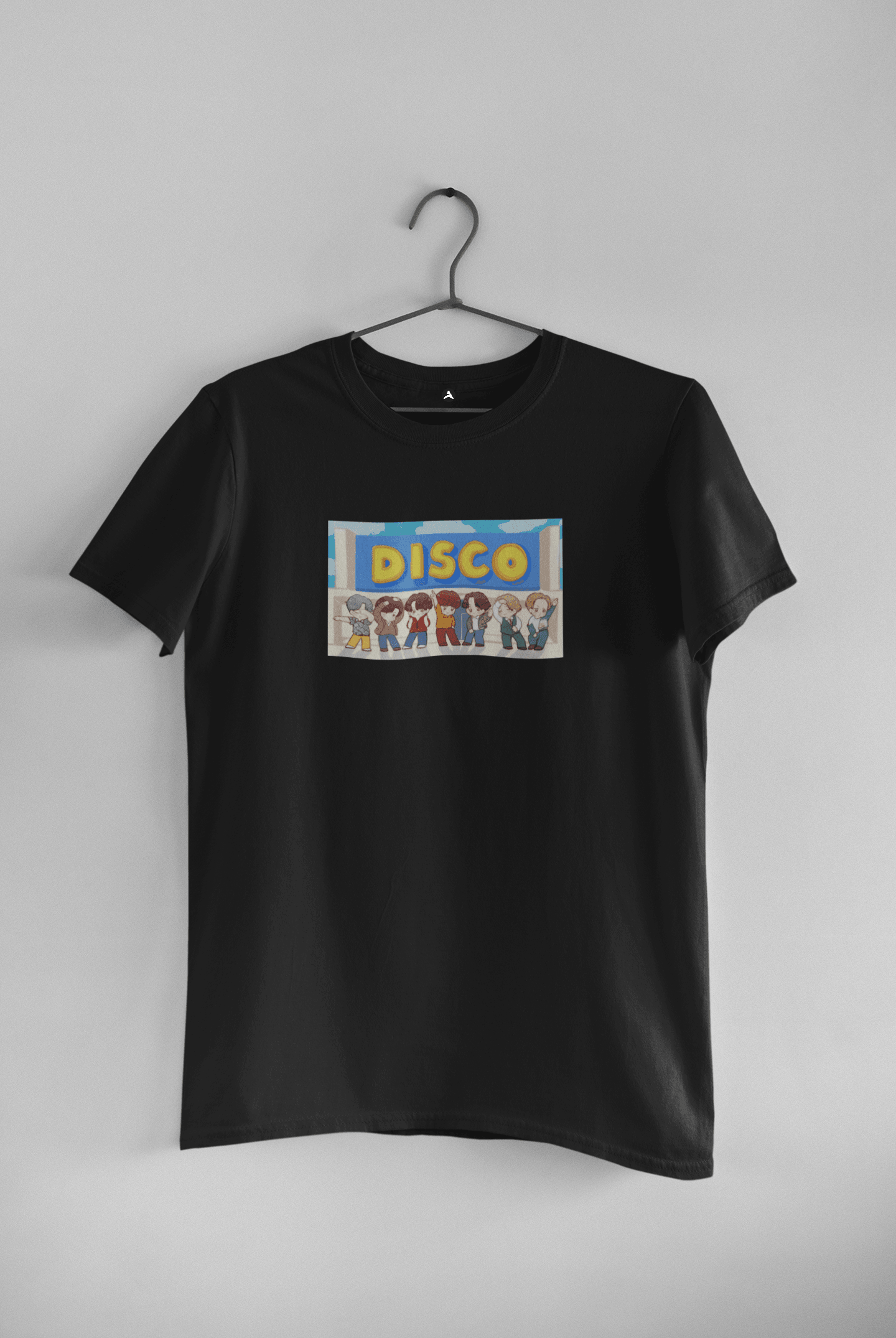 " Disco " - HALF-SLEEVE T-SHIRT'S BLACK