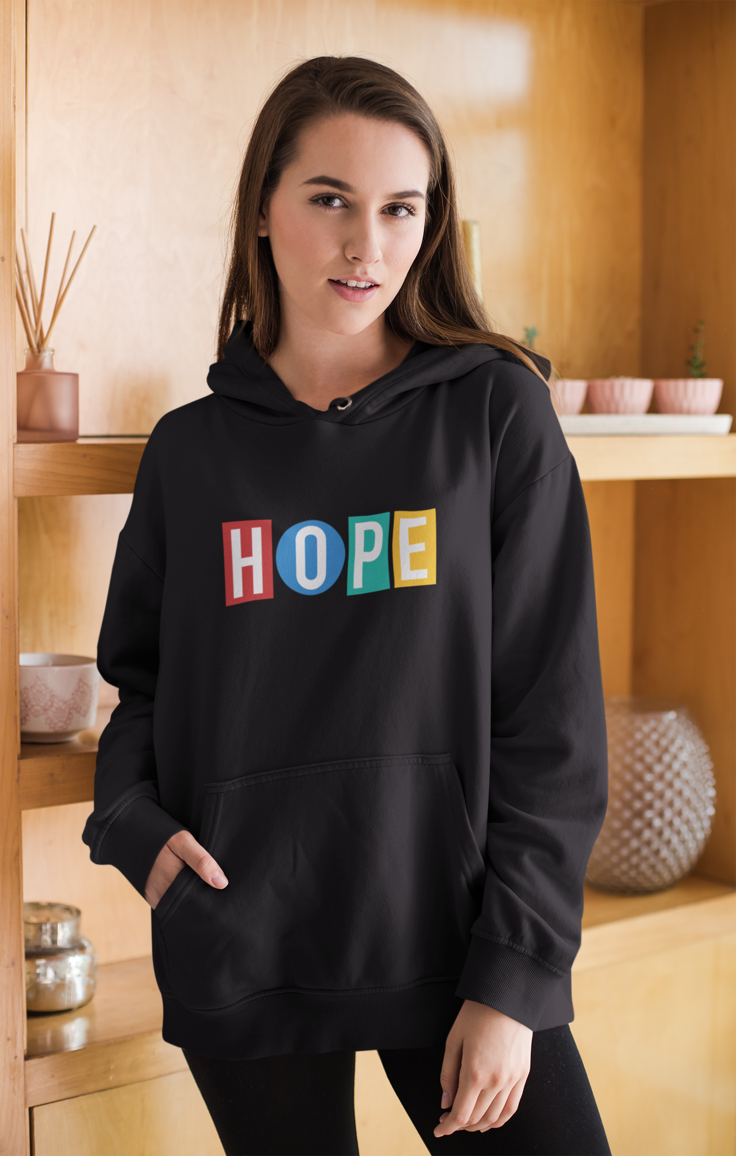 HOPE : BTS J HOPE - WINTER HOODIES. BLACK