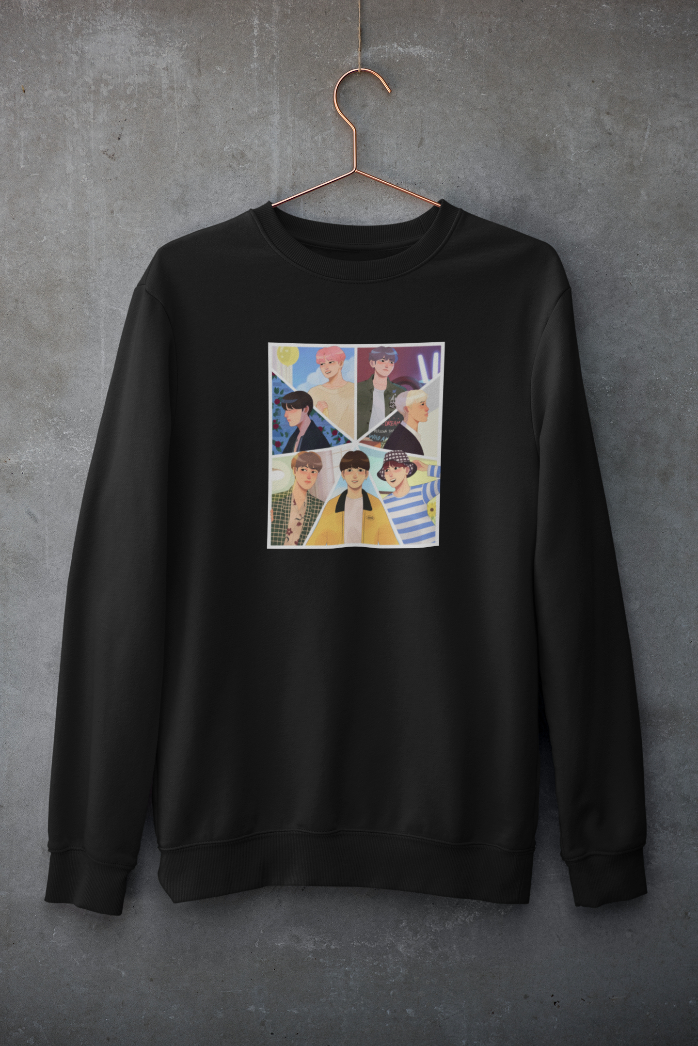 BTS BUDDIES - Winter Sweatshirts BLACK